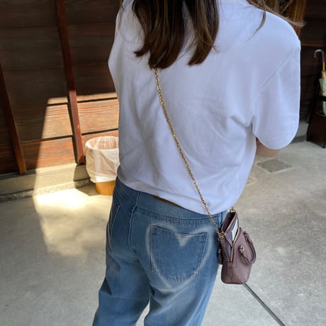 Heart wide denim