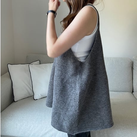 Knit camisole (gray)