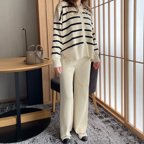 Boader cardigan setup(Ivory)