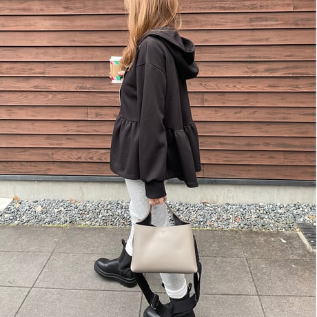 Teard frill foodie (Black)