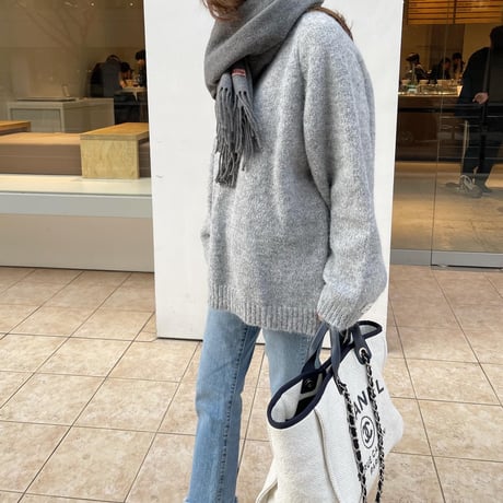 Oversize knit (Gray)