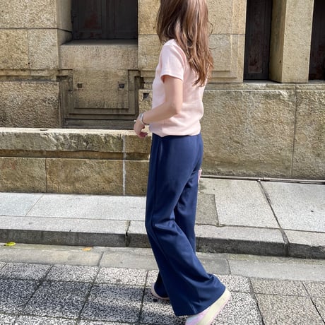 Soft flare sweat pants(Navy)