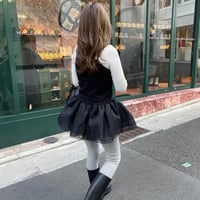 Tulle camisole(Black)