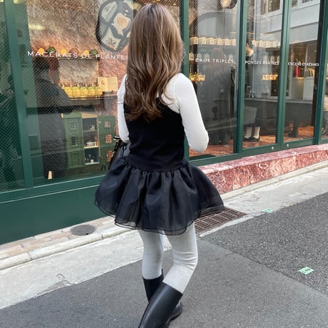 Tulle camisole(Black)