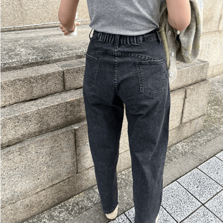 Taperd stretch soft denim(Gray)