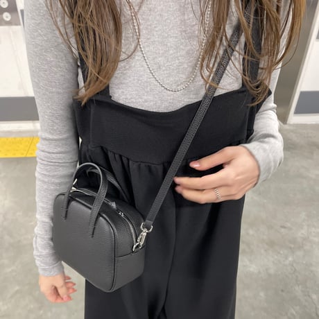 Wide pants salopetto(Black)