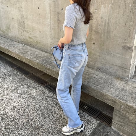Mellow piping half knit(Gray)