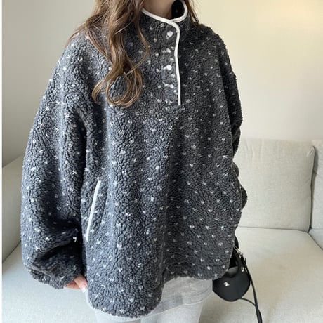 Dot boa outer (Gray)