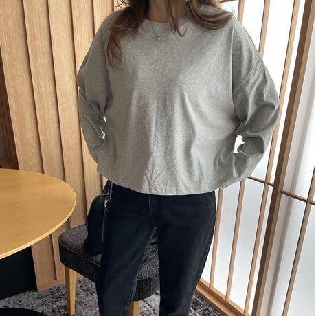 Over size long t-shirts(Gray)