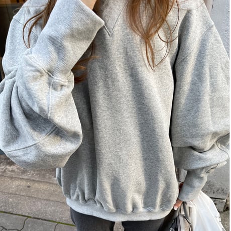 Volume sleeve sweat (Gray)