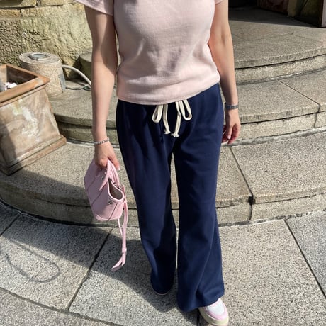 Soft flare sweat pants(Navy)