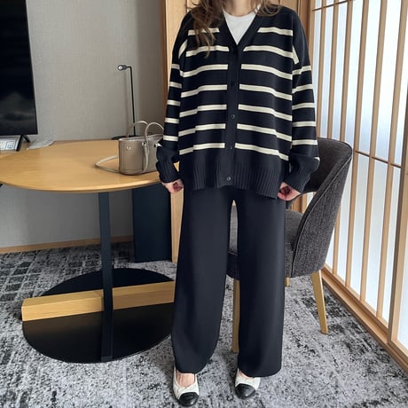 Boader cardigan setup(Black)