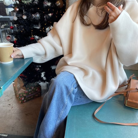 Freece wide pullover(Ivory)