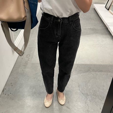 Taperd stretch soft denim(Gray)