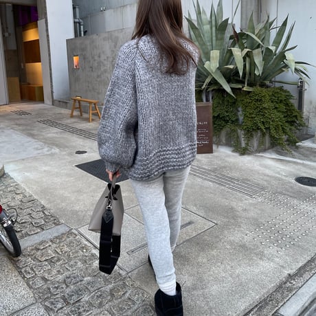 Low gauge volume cardigan(Gray)