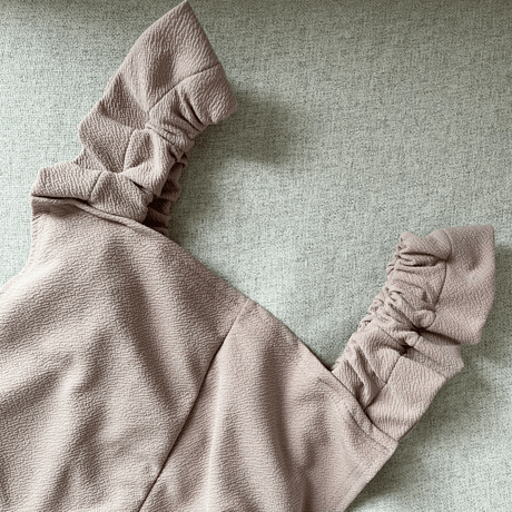 Sholder frill salopetto(Beige)