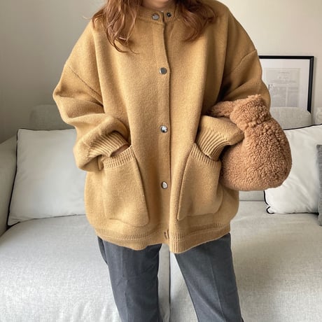 Double pocket cardigan(Camel)