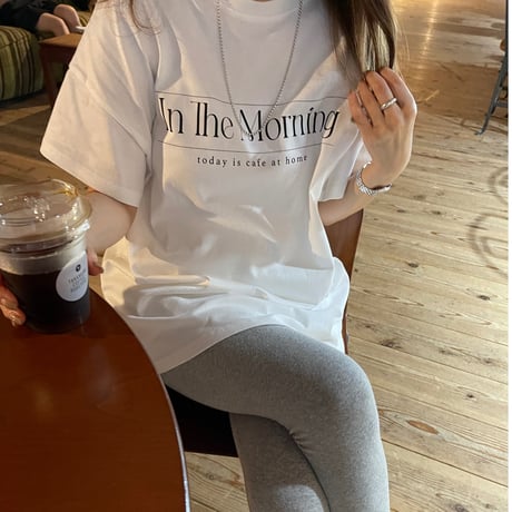 【In the morning】ORIGINAL LOGO T-SHIRTS (Black)