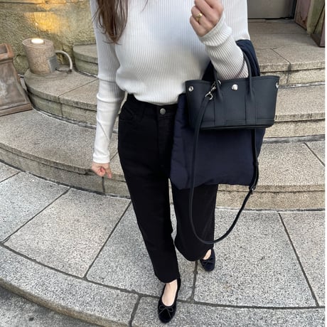 Cotton stretch taperd pants