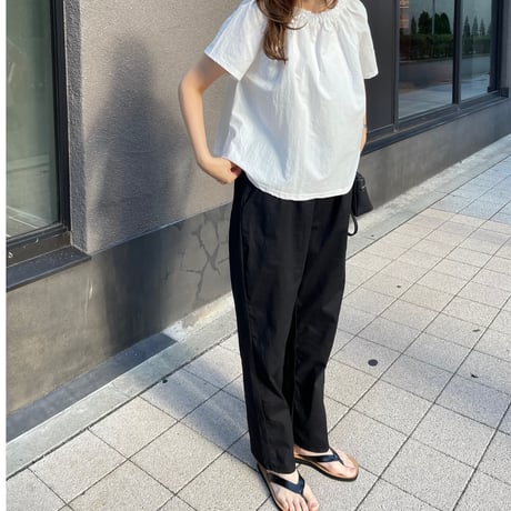 Relax rinen pants(Black)