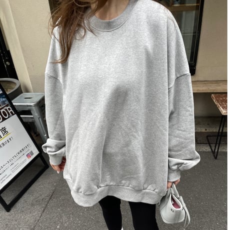 Back open sweat(Gray)