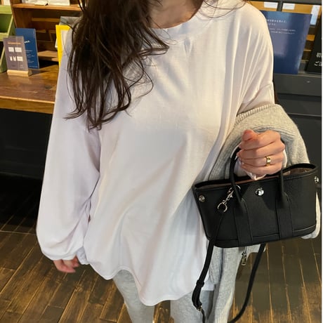 Puff sleeve long t-shirts
