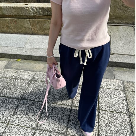 Soft flare sweat pants(Navy)