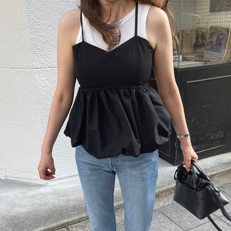 Camisole balloon tops(Black)