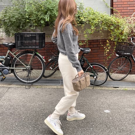 Taperd knit pants(Ivory)