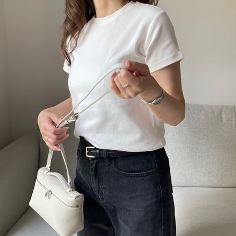 Real lather square belt