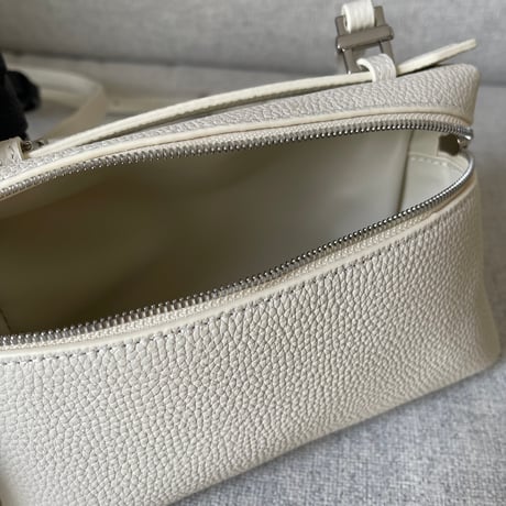 Leather mini sholder bag(Ivory)
