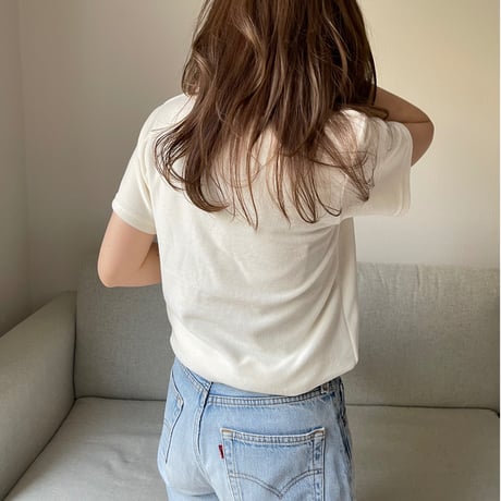 Velor pullover(Ivory)