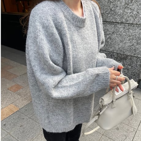 Oversize knit (Gray)