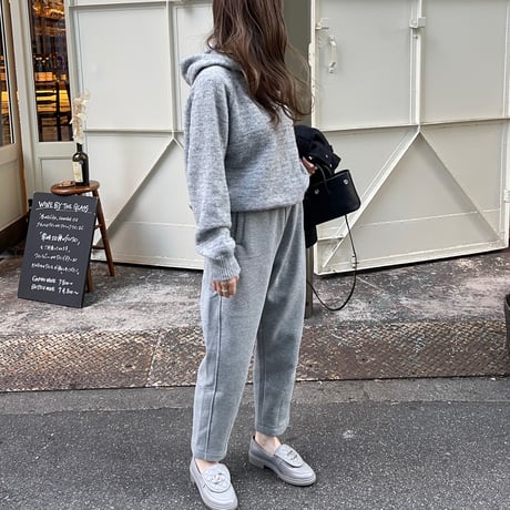 Taperd sweat pants(Gray)