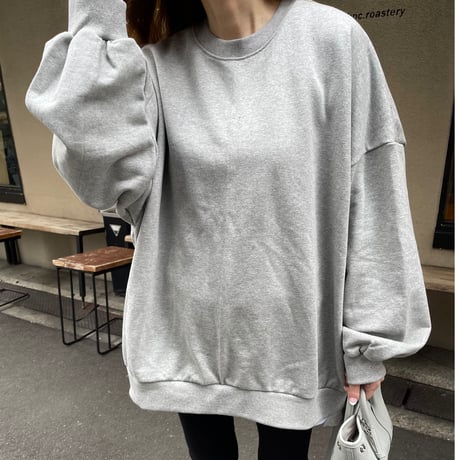 Back open sweat(Gray)