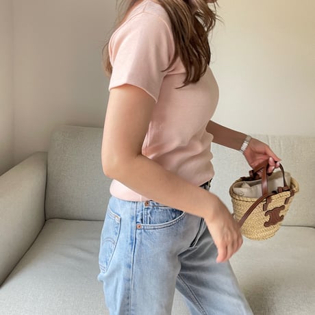 Flannel t-shirts(Pink)