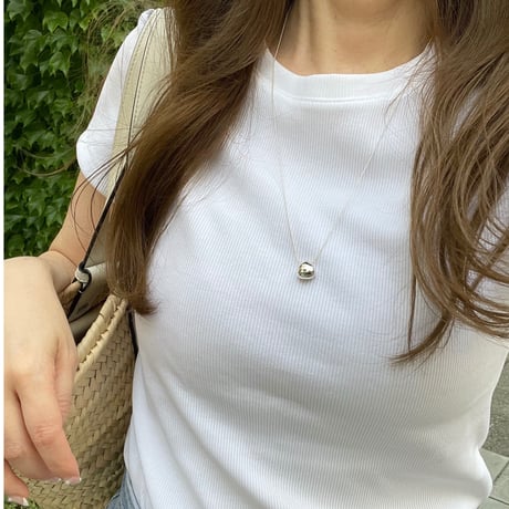 【silver925】Ball long necklace