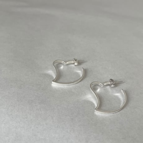 【silver925】Heart hoop pierce