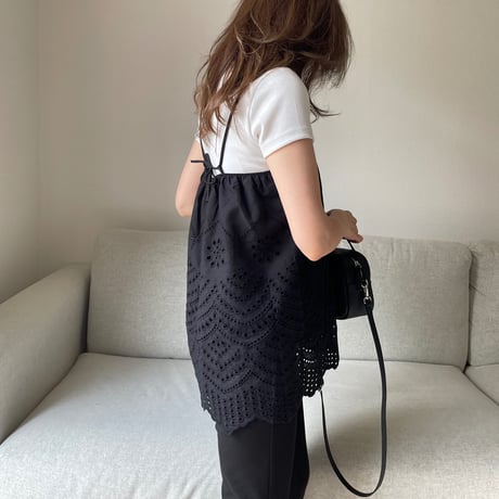 Race camisole(Black)