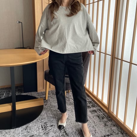 Over size long t-shirts(Gray)