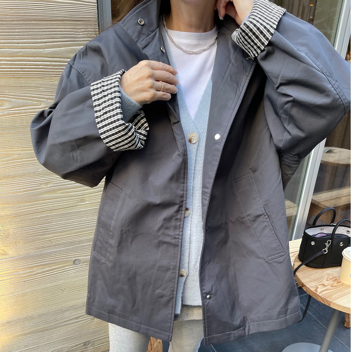Soutien collar coat | K