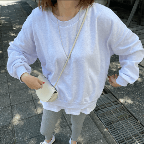 レイヤードルーズスウェット(gray)