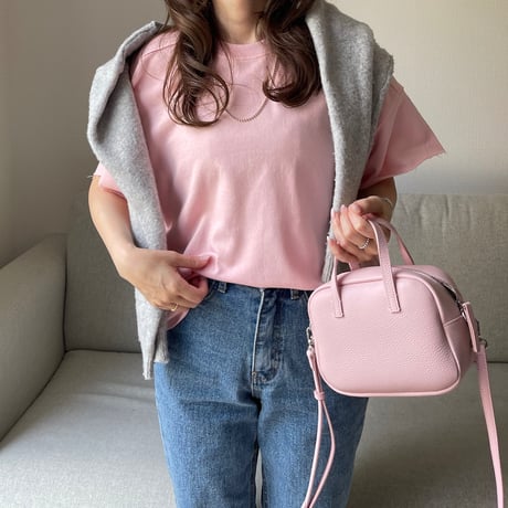 Cropped sweat tops(Pink)