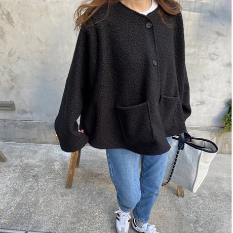 A-line boa light outer (Black)