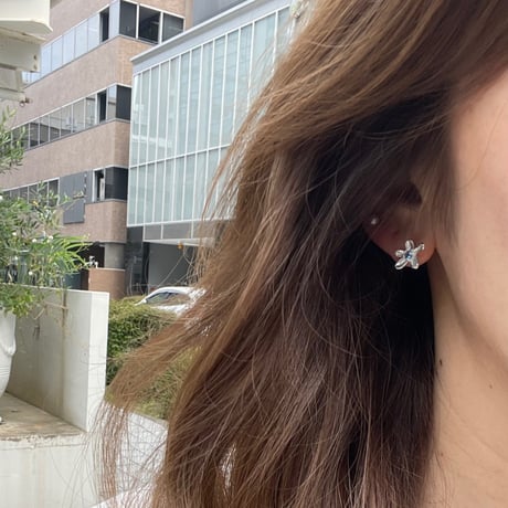 【silver925】Flower pierce