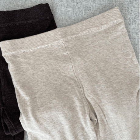 Wool knit leggings