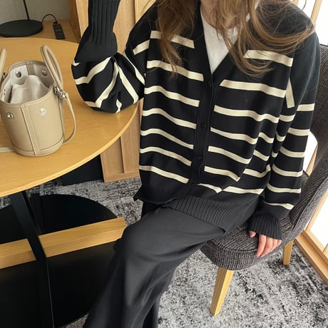 Boader cardigan setup(Black)