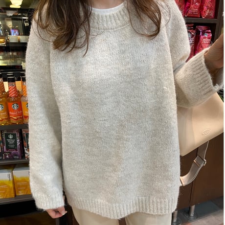 Oversize knit (Beige)