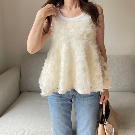 Camisole tulle tops