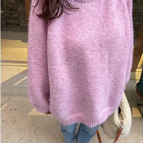 Oversize knit (Pink)